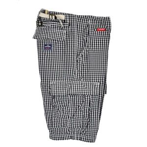 SUPERDRY 3 Point Cargo Shorts Gingham NWOT